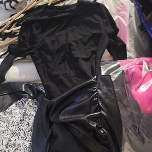 Elegant Black Long Sleeve Dress